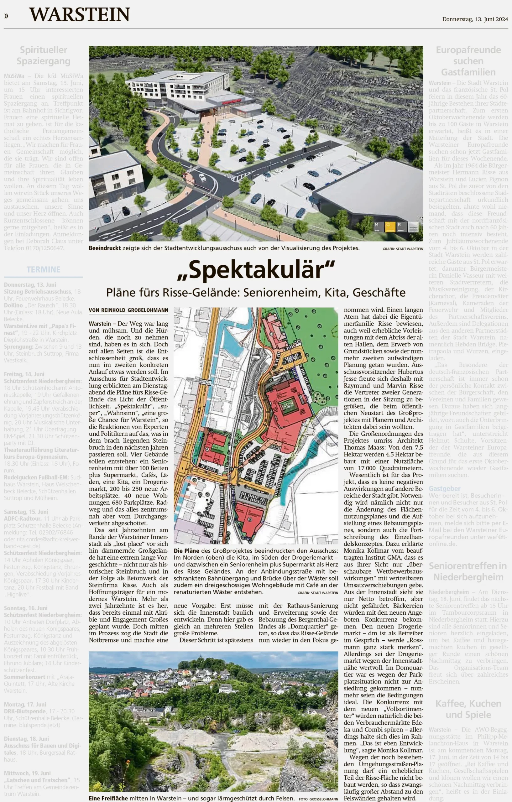 „Quartiersentwicklung Risse-Areal“ in Warstein